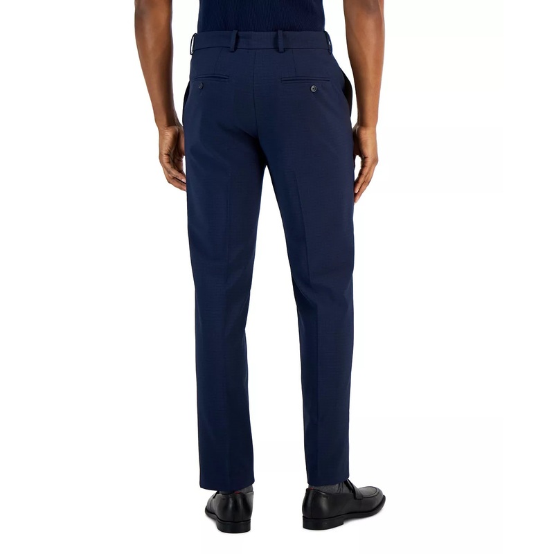 Perry Ellis Portfolio Men's Modern Fit Resolution Dress Pants Navy 42 x 30