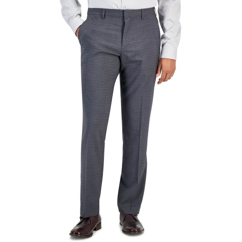 Perry Ellis Portfolio Men's Slim Fit Stretch Pants Charcoal Grey 30 x 30