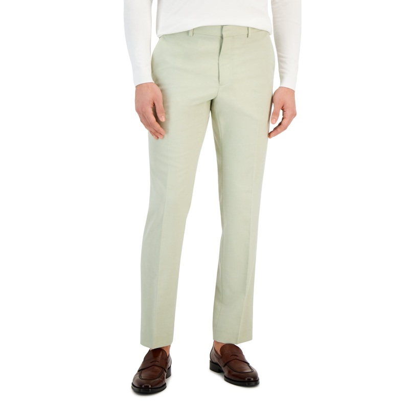 Perry Ellis Portfolio Men's Slim Fit Stretch Pants Dark Beige 38 x 32