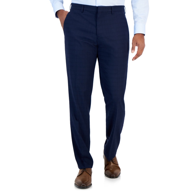 Perry Ellis Portfolio Men's Slim Fit Stretch Pants Navy 30 x 32