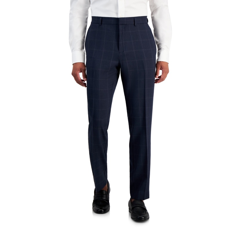 Perry Ellis Portfolio Men's Slim Fit Twill Pants Dark Navy 30 x 32