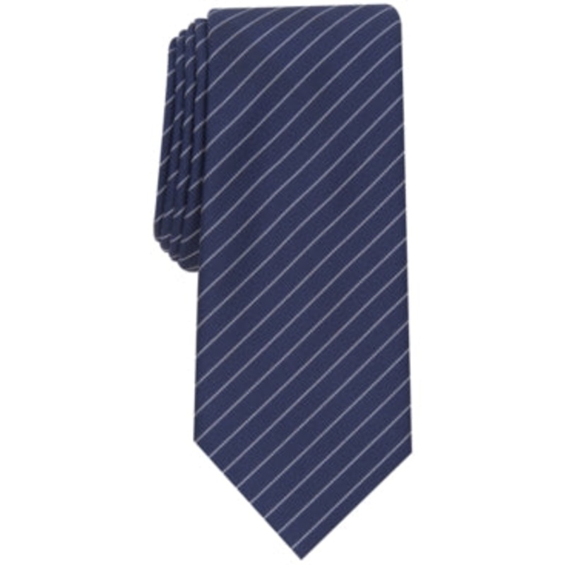 Alfani Men's Fowler Striped Necktie Blue