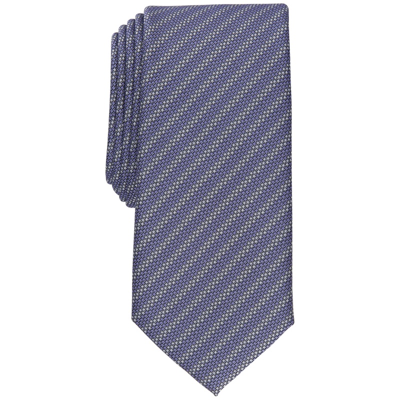 Alfani Men's Garrett Stripe Tie Purple Necktie