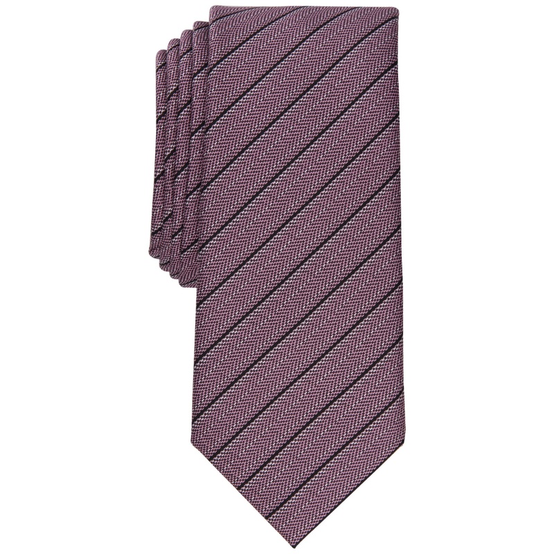 Alfani Men's Sanders Slim Tie Pink Necktie