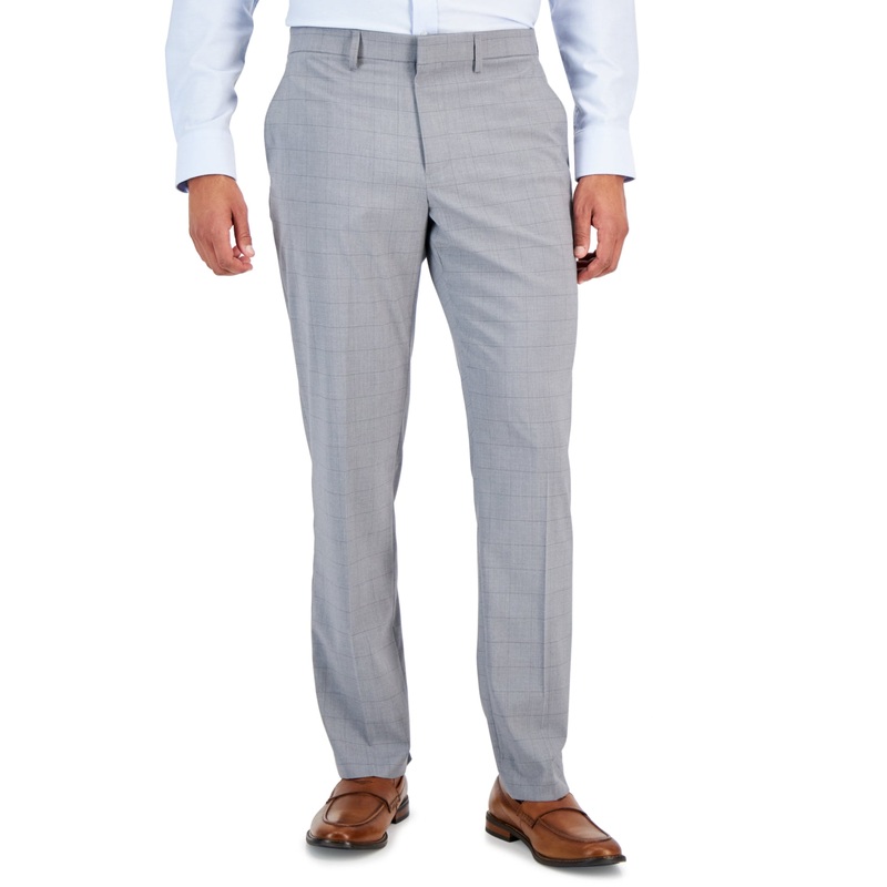 Perry Ellis Portfolio Men's Slim Fit Stretch Suit Dress Pants Dark Grey 30 x 30