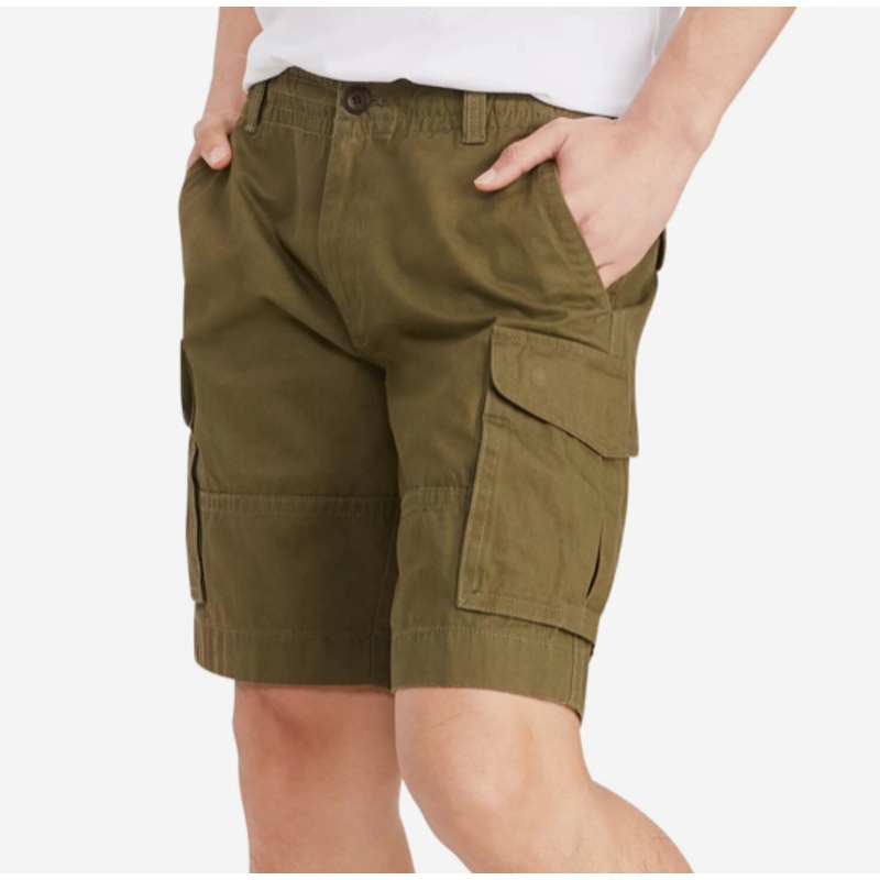 Tommy Hilfiger Men's Big  Tall 10 Soft Cotton Cargo Shorts Green 44 Waist