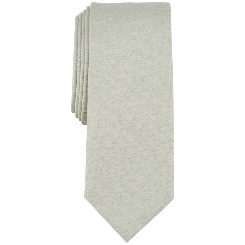 Bar Iii Men's Cassina Vine Tie  Green Necktie