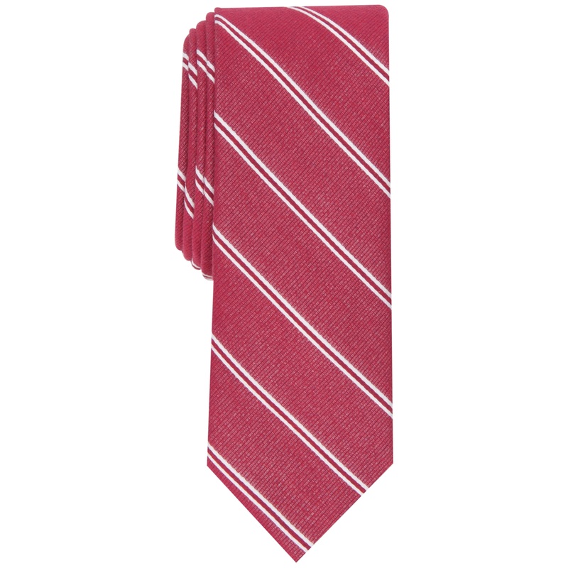 Bar Iii Men's Richardson Stripe Tie Red Necktie