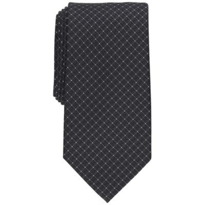 Perry Ellis Men's Bernstein Classic Dot Tie Black Necktie