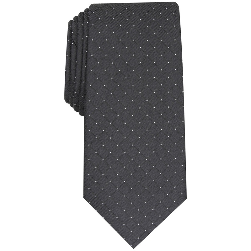Alfani Men's Penn Geo Print Tie Black Necktie