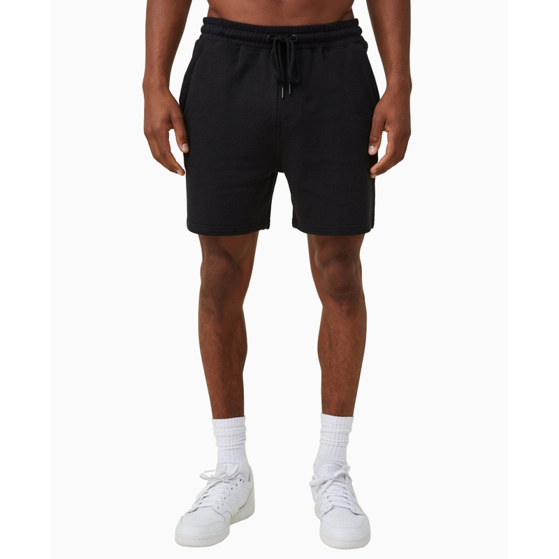 Cotton On Men's Essential Fleece Shorts Classic Black 2XL