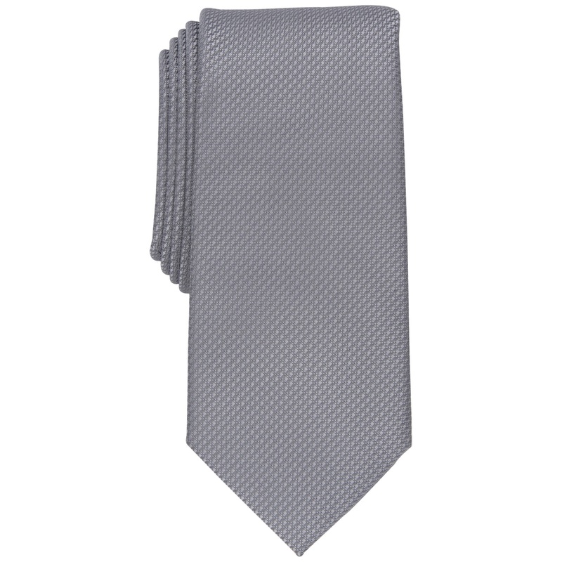 Alfani Mens Chapman Necktie Stripe Grey