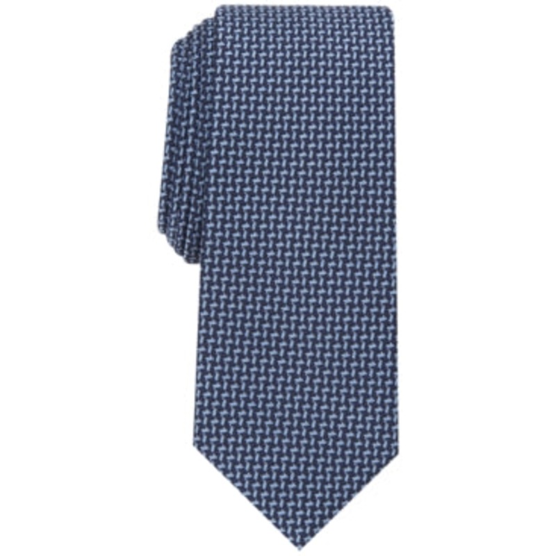 Alfani Mens Tie Palazzo Mini Necktie Blue