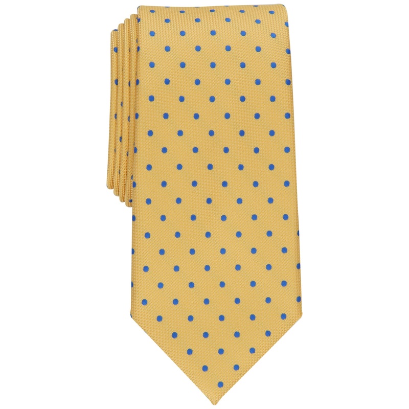 Club Room Mens Wyers Dot Necktie Yellow