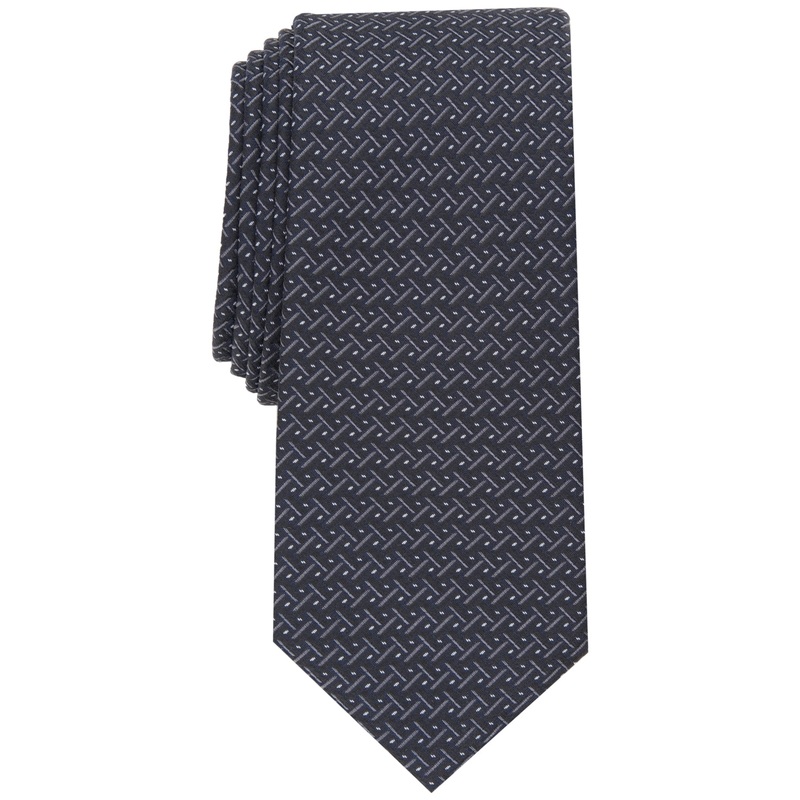 Alfani Men's necktie Slim Neat Black Tie