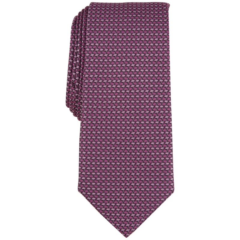 Alfani Men's Textured Action Tie Pink Black Necktie
