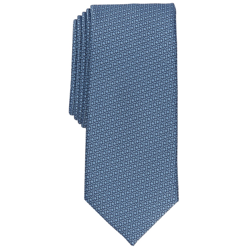 Alfani Men's Tie  Renoux Slim Light Blue Necktie