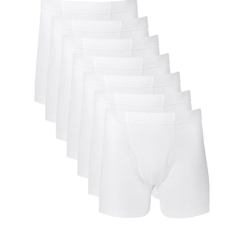 Alfani Mens 7 Pack Boxer Briefs Underwear White Small