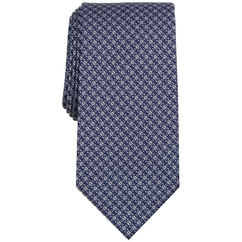 Perry Ellis Mens Necktie Kallosa Textured Navy Blue Tie