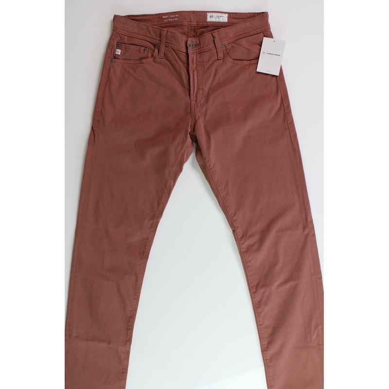 AG Adriano Goldschmied Mens Tellis Slim Twill Pants Size 32 Dusty Blush Pink