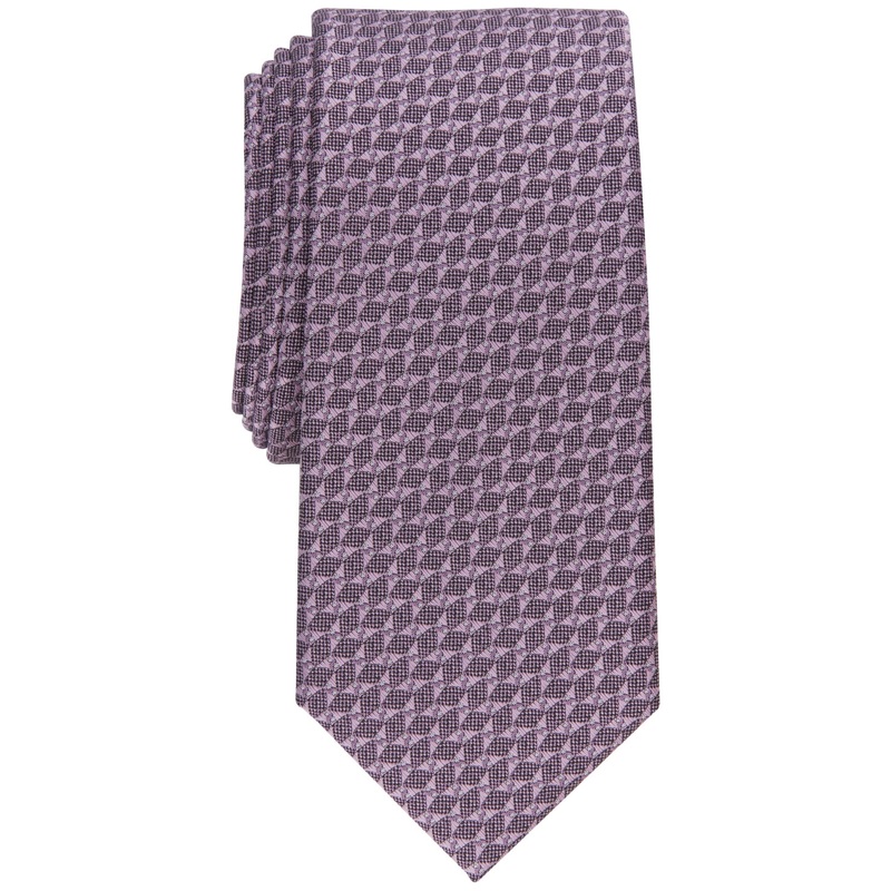 Alfani Mens Millbrook Slim Tie Lilac Purple Necktie
