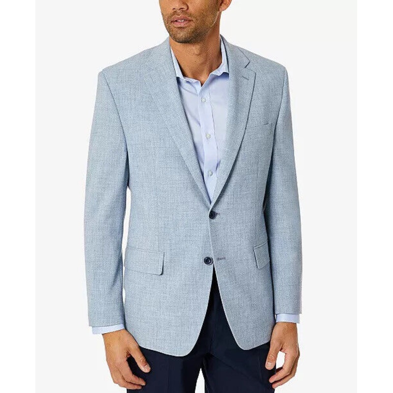 CLUB ROOM Men's Classic-Fit Solid Sport Coat 36R Light Blue