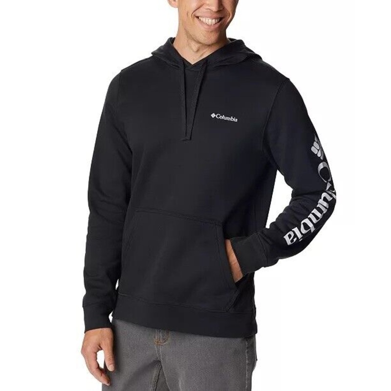 Columbia Men's Sleeve Logo Trek Hoodie Black Small