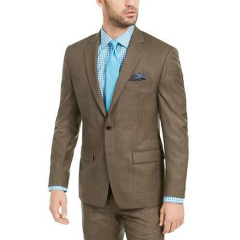 Lauren Ralph Lauren Mens Classic Fit Sport Coat Jacket 46L Brown