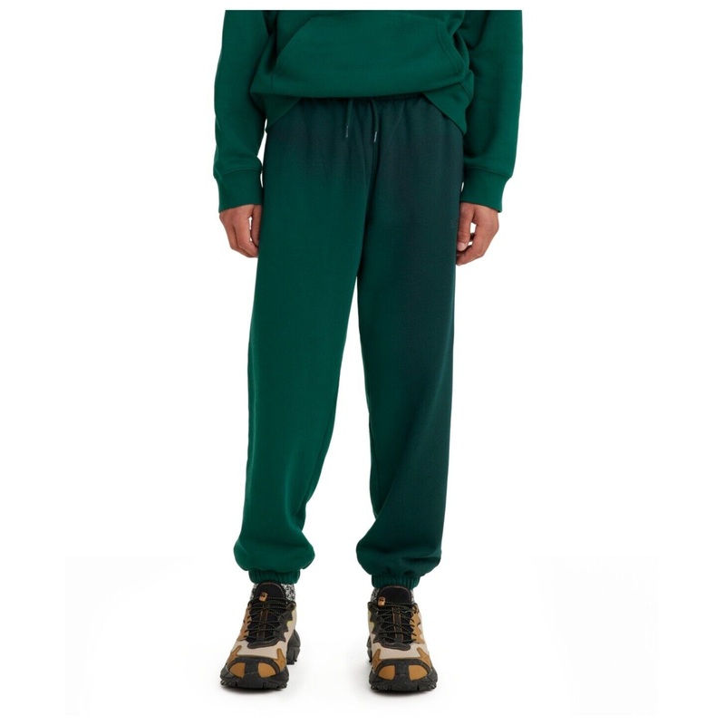Levis Men's Graphic Relaxed Fit Fleece Sweatpants Small Green