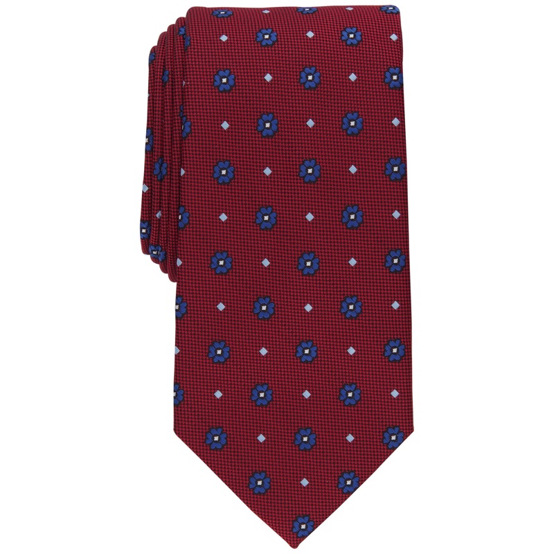 Club Room Mens Red Lasure Neat Tie Necktie