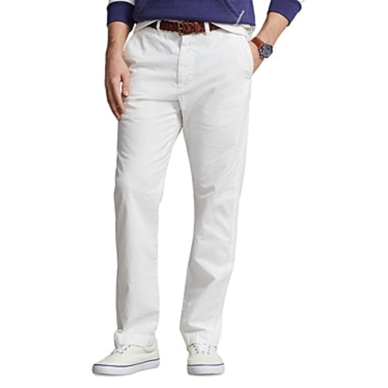 Polo Ralph Lauren Mens Salinger Straight Fit Chino Pants White 42 x 32