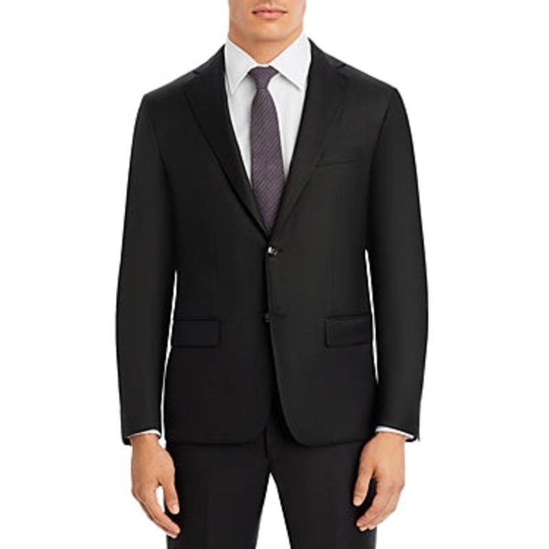 Robert Graham Modern Fit Hunter Green Sharkskin Suit Jacket 46R Wool