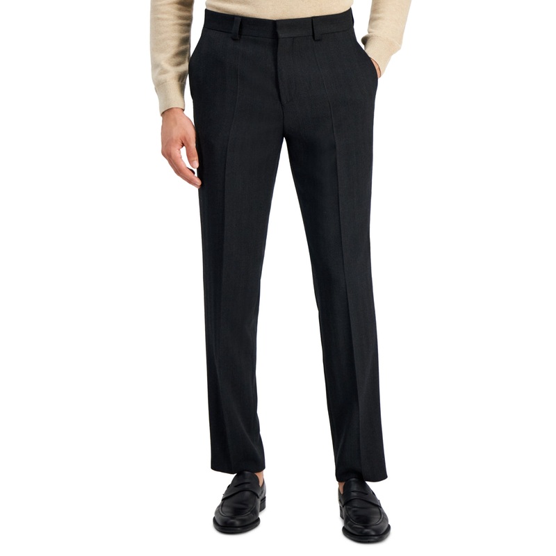 Hugo Boss Mens Modern Fit Suit Dress Pants Charcoal Grey 40 x 32