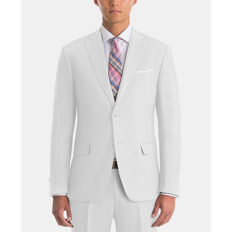 Lauren Ralph Lauren Mens UltraFlex Classic Fit Sport Coat Blazer White 40L