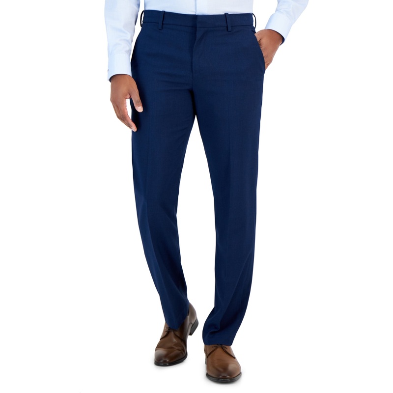 Perry Ellis Portfolio Modern Fit Dress Pants Estate Blue  36 x 29