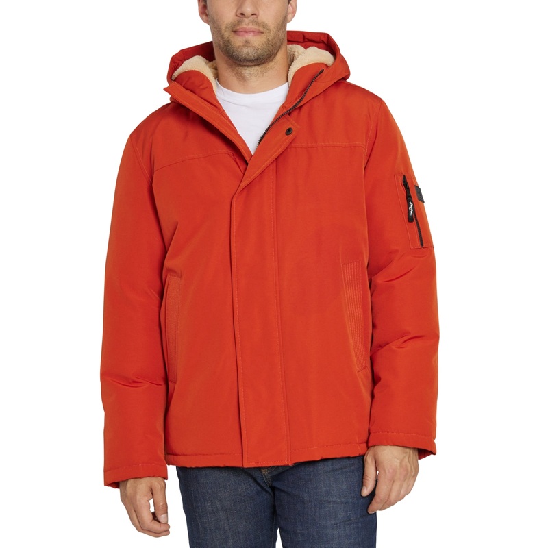 Sean John Mens Full Zip Coat Bomber Jacket Burnt Orange Small