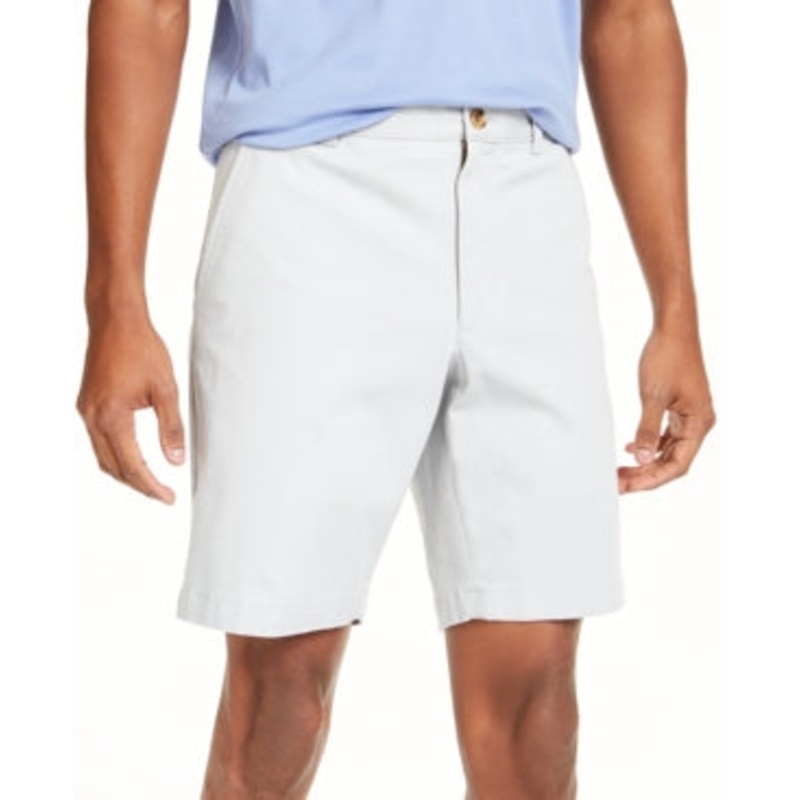 Club Room Men's Regular Fit 7" 4 Way Stretch Shorts Pearl Blue 33
