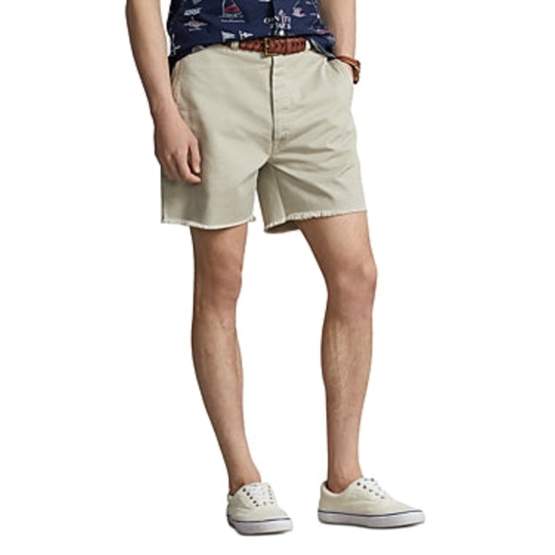 Polo Ralph Lauren Mens 6" Burroughs Relaxed Surplus Chino Shorts Khaki 40