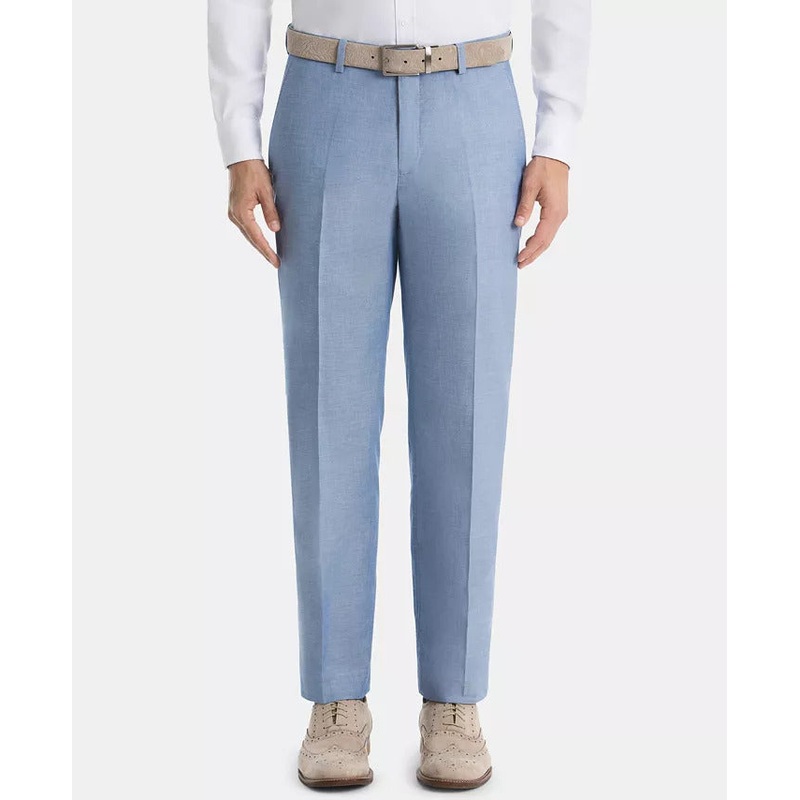 Lauren Ralph Lauren Men's Classic Fit Chambray Pants Light Blue 38 x 29