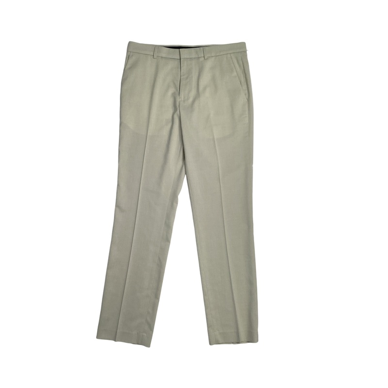 Perry Ellis Portfolio Mens Slim Fit Stretch Pants Dark Beige 33 x 32