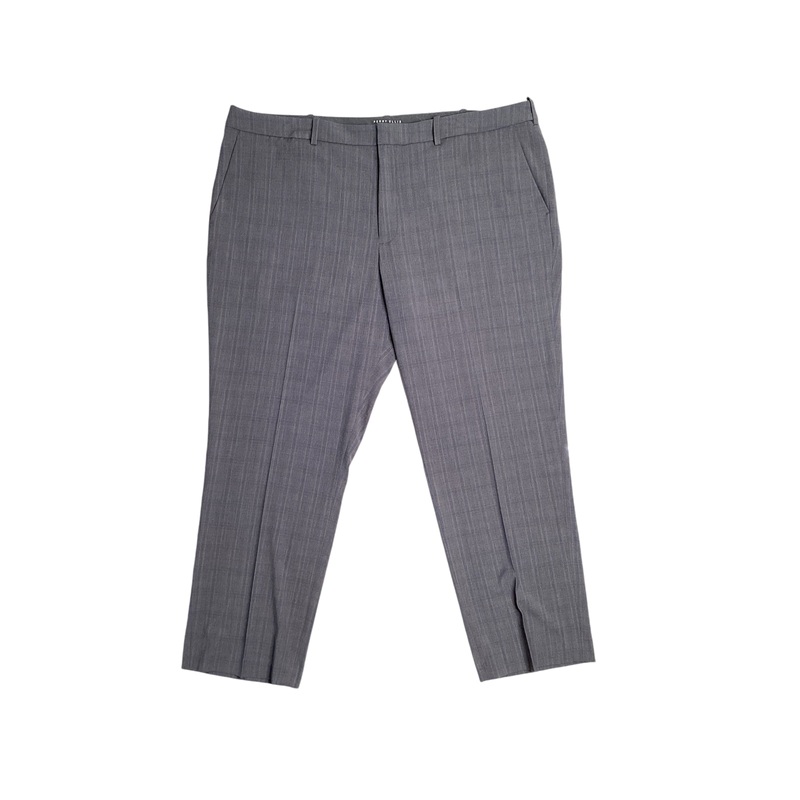 Perry Ellis Portfolio Modern Fit Stretch Resolution Pants Mid Grey 30 x 30