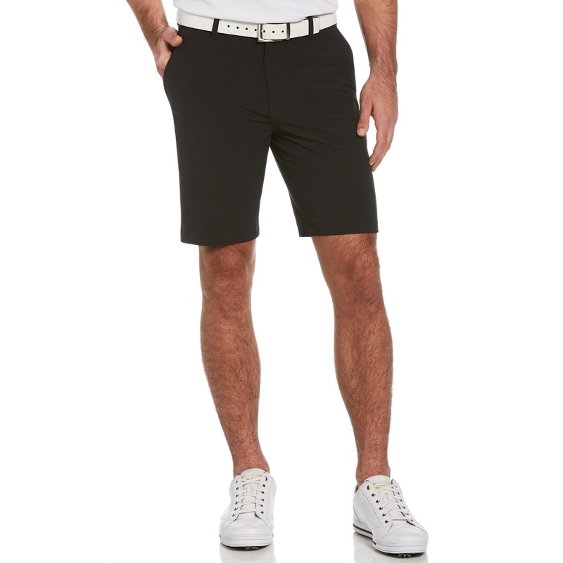 PGA TOUR Mens Big Tall 4 Way Stretch Shorts Black Heather 46
