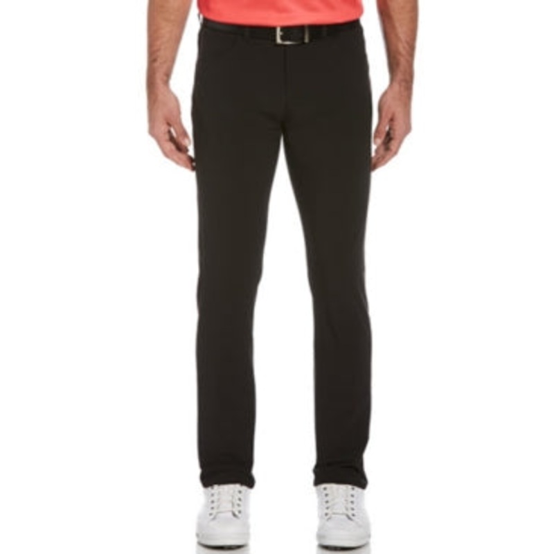 PGA TOUR Mens Horizon Flat Front Pants Black Heather 40 x 32