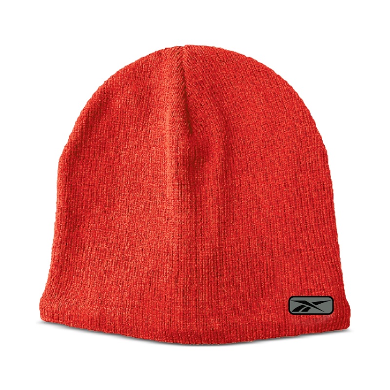 Reebok Mens Logo Beanie Hat Vector Red