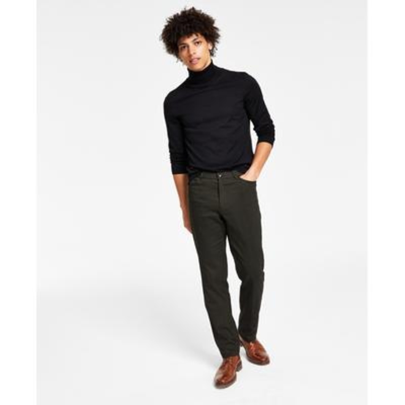Tommy Hilfiger Mens Modern Fit Twill Flex Dress Pants Olive 36 x 32