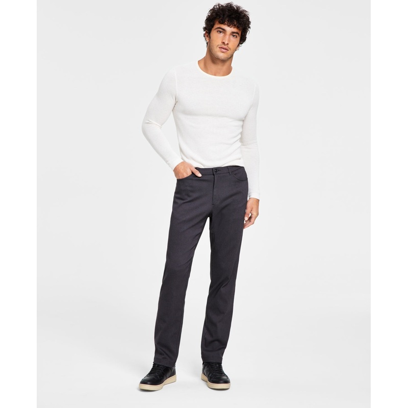 Tommy Hilfiger Mens Twill Flex Pants Charcoal Grey 40 x 32