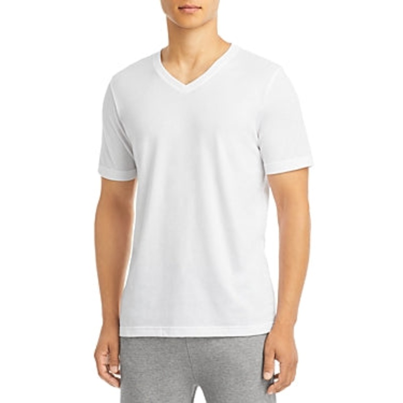 Alo Yoga Mens the Triumph V Neck Tee Shirt XL White
