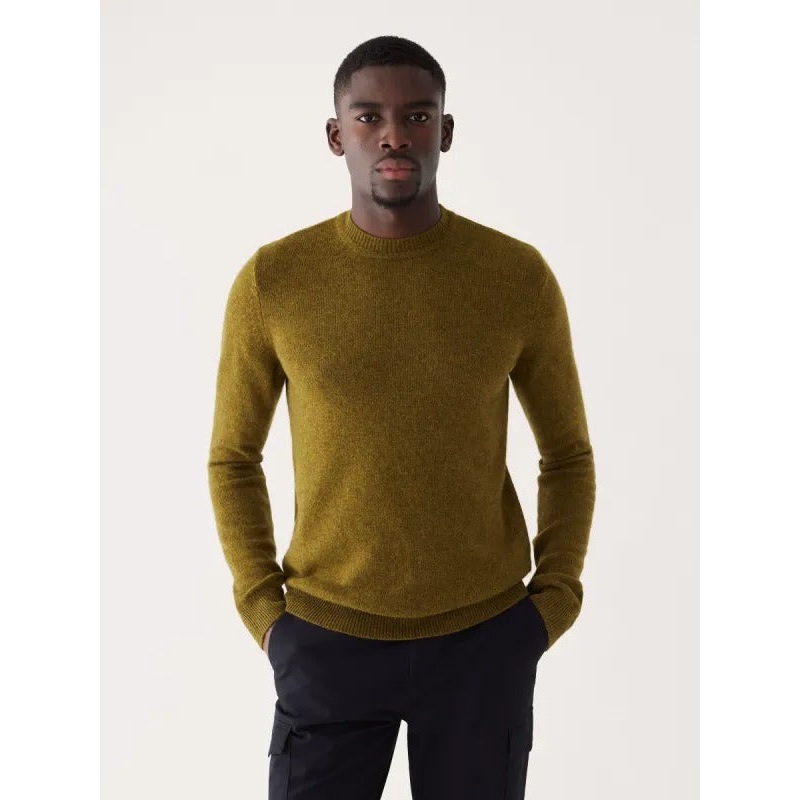Frank & Oak The Yak Wool Crewneck Sweater XXL 2XL Green