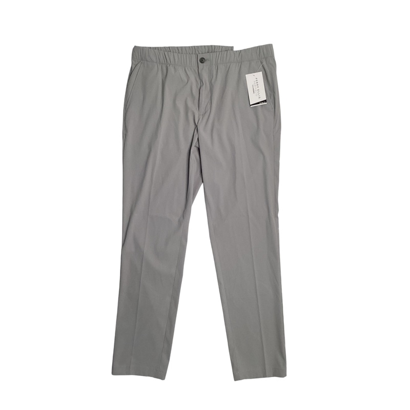 Perry Ellis Portfolio Mens Slim Fit Drawstring Suit Dress Pants Alloy Grey Small