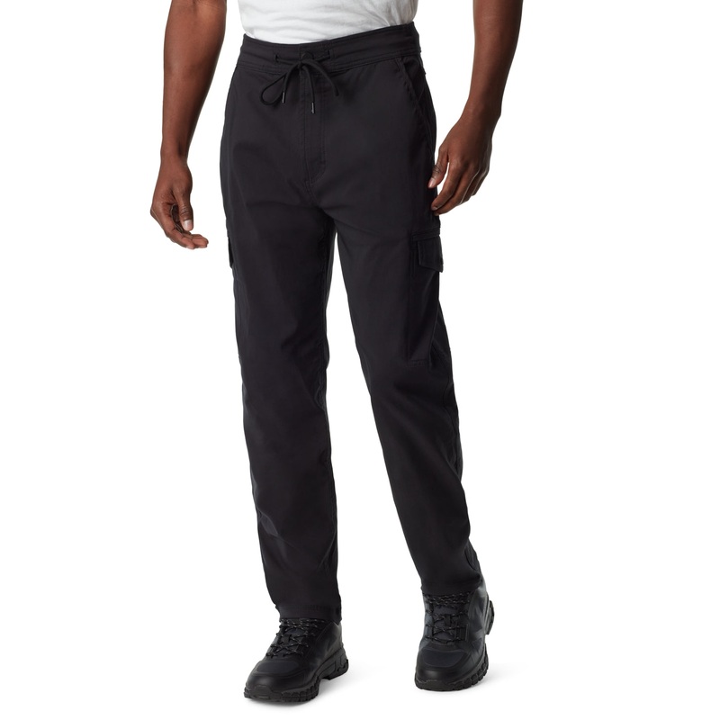 BASS OUTDOOR Men's Slim Straight Fit Cargo Pants Black Caviar 40